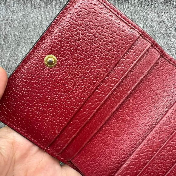 100% Authentic GUCCI Blooms Brown Canvas Wallet - Picture 7 of 12